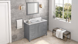 Jeffrey Alexander Cade 48" Grey Single Sink Bathroom Vanity with Calacatta Vienna Quartz Top - 8 in. Widespread Faucet Top product image 7