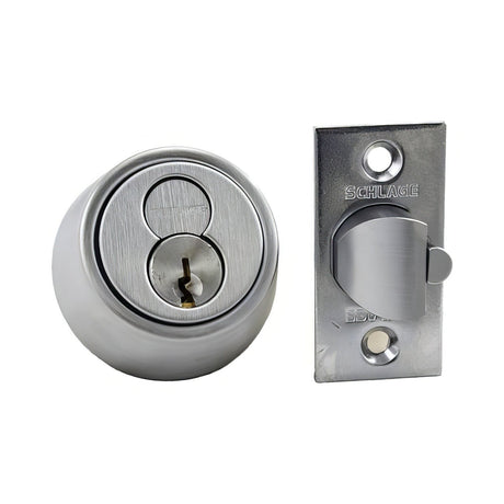 Schlage Commercial B250R626 satin chrome single cylinder deadbolt