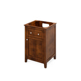 Jeffrey Alexander Chatham 24" Chocolate Single Sink Bathroom Vanity with Black Granite Top - 8 in. Widespread Faucet Top product image 3