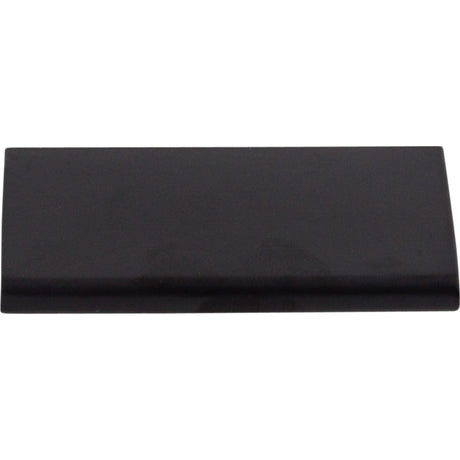 Top Knobs TK501BLK Europa 2" Center to Center Finger Pull Flat Black