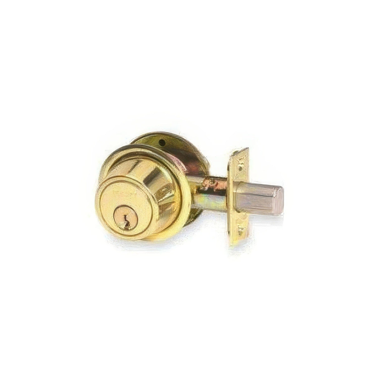 Schlage Commercial B560R605 polished brass single cylinder deadbolt