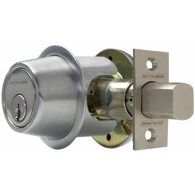 Schlage Commercial B561R626 satin chrome one sided deadbolt