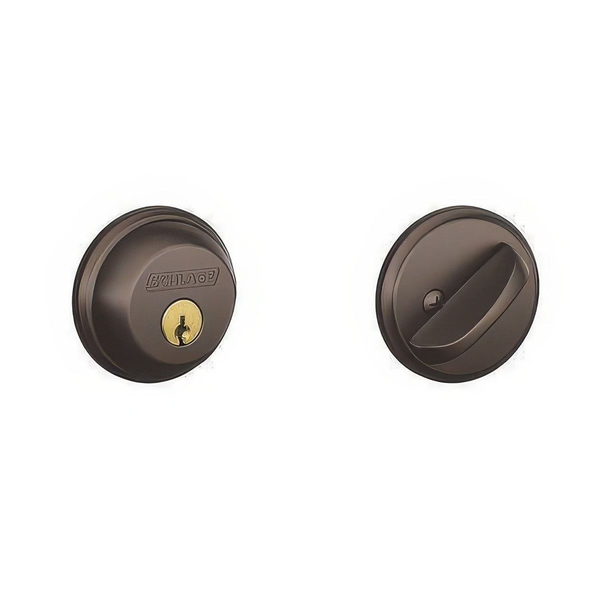 Schlage B60505 lifetime polished brass single cylinder deadbolt