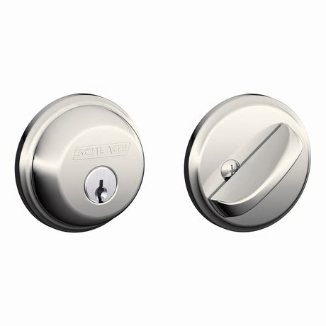 Schlage B60530 black stainless single cylinder deadbolt