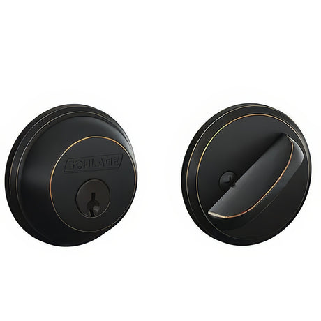 Schlage B60608 satin brass single cylinder deadbolt