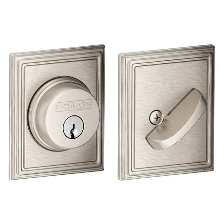 Schlage B60ADD619 satin nickel single cylinder deadbolt