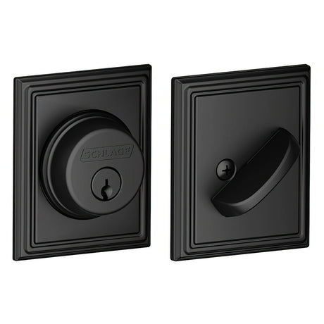 Schlage B60ADD622 matte black single cylinder deadbolt