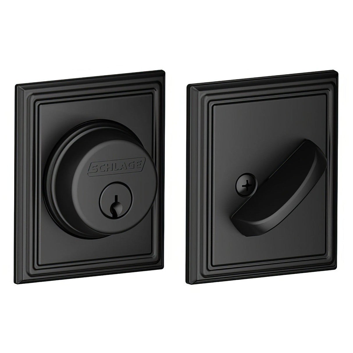 Schlage B60ADD622 matte black single cylinder deadbolt