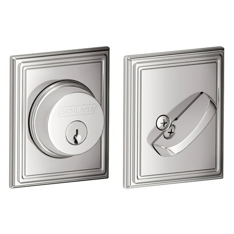 Schlage B60ADD625 polished chrome single cylinder deadbolt