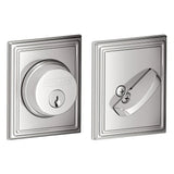 Schlage B60ADD625 polished chrome single cylinder deadbolt