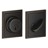 Schlage B60ADD716 aged bronze single cylinder deadbolt