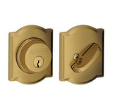 Schlage B60CAM609 antique brass single cylinder deadbolt