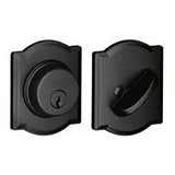 Schlage B60CAM622 matte black single cylinder deadbolt