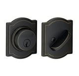 Schlage B60CAM716 aged bronze single cylinder deadbolt