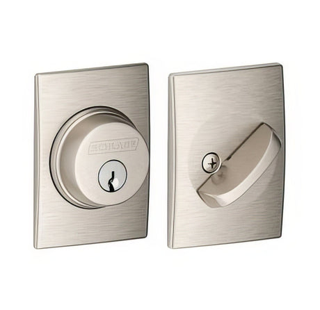 Schlage B60CEN619 satin nickel single cylinder deadbolt
