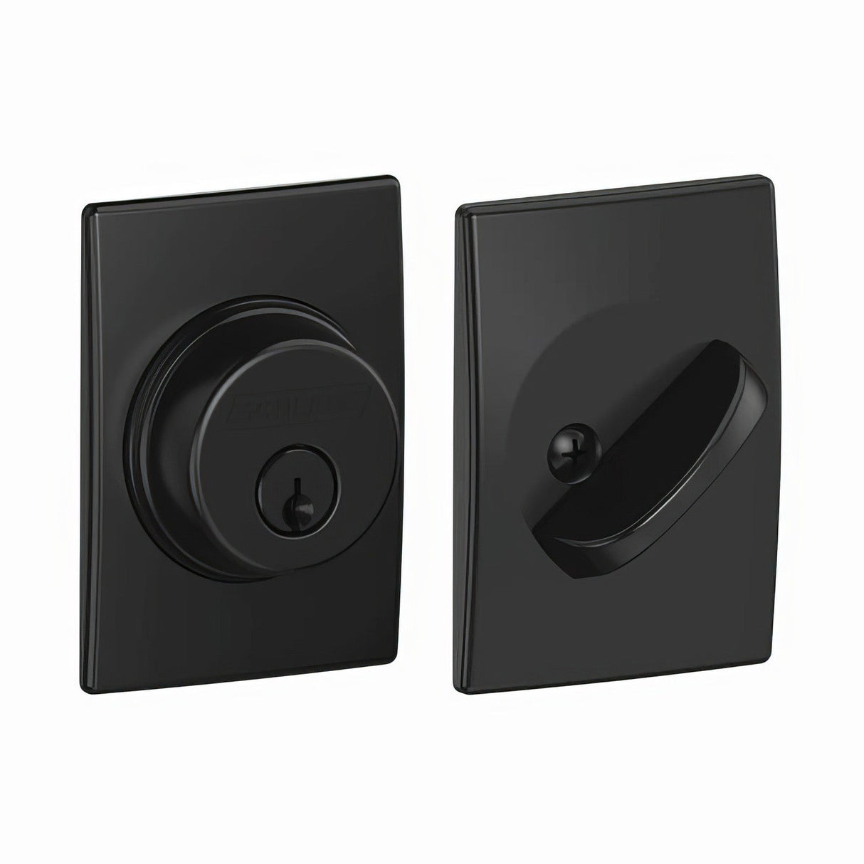 Schlage B60CEN622 matte black single cylinder deadbolt