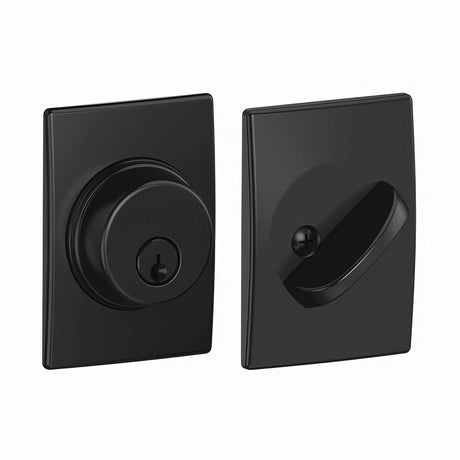 Schlage B60CEN622 matte black single cylinder deadbolt