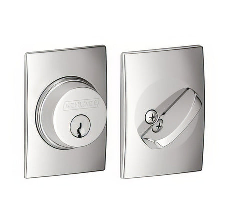 Schlage B60CEN625 polished chrome single cylinder deadbolt