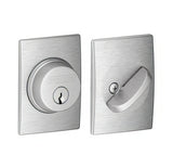 Schlage B60CEN626 satin chrome single cylinder deadbolt