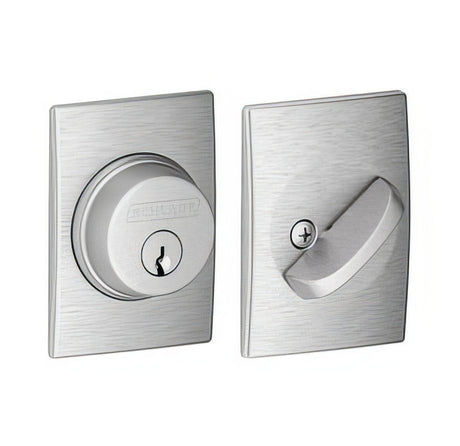 Schlage B60CEN626 satin chrome single cylinder deadbolt