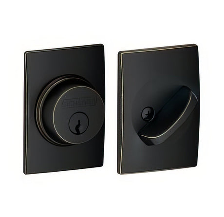 Schlage B60CEN716 aged bronze single cylinder deadbolt