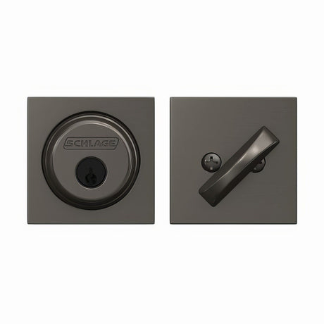 Schlage B60COL530 black stainless single cylinder deadbolt