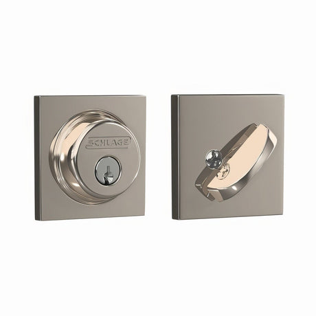 Schlage B60COL618 polished nickel single cylinder deadbolt