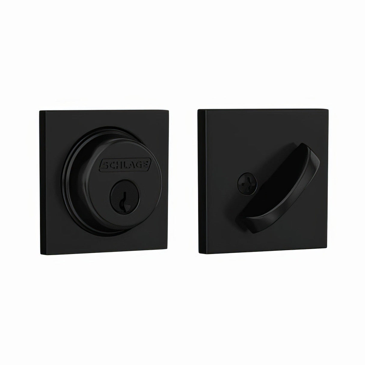 Schlage B60COL622 matte black single cylinder deadbolt