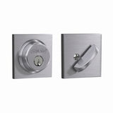 Schlage B60COL626 satin chrome single cylinder deadbolt