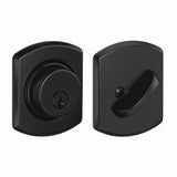 Schlage B60GRW622 matte black single cylinder deadbolt