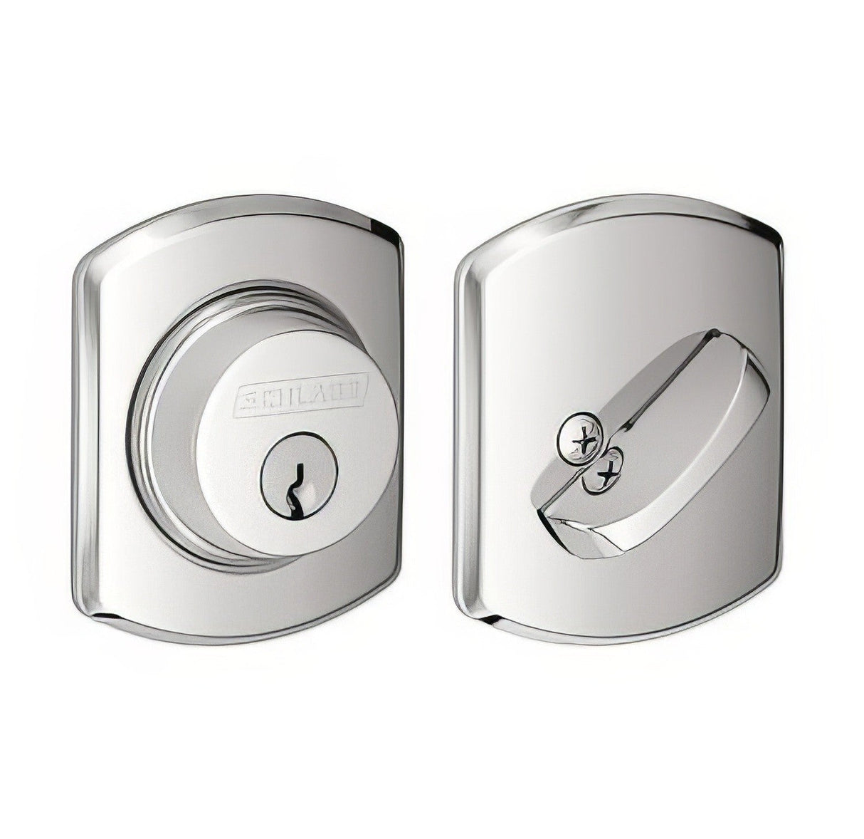 Schlage B60GRW625 polished chrome single cylinder deadbolt