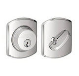 Schlage B60GRW625 polished chrome single cylinder deadbolt