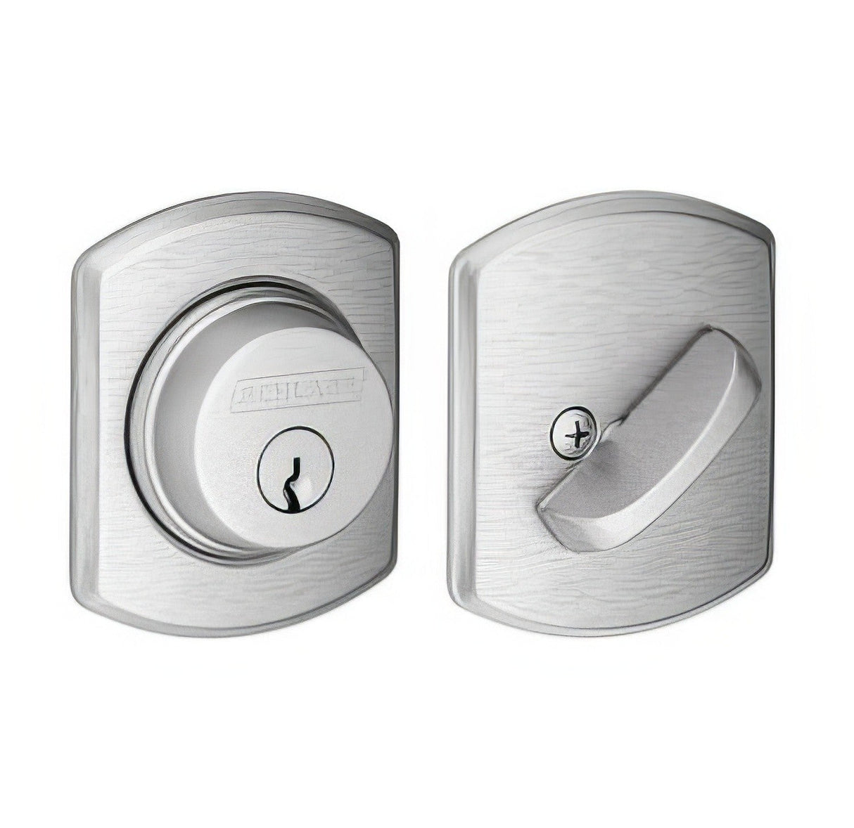 Schlage B60GRW626 satin chrome single cylinder deadbolt