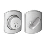 Schlage B60GRW626 satin chrome single cylinder deadbolt