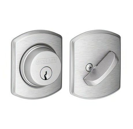 Schlage B60GRW626 satin chrome single cylinder deadbolt
