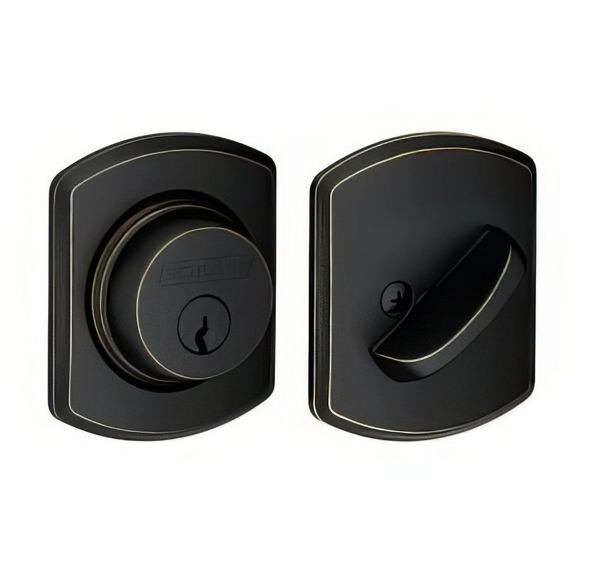 Schlage B60GRW716 aged bronze single cylinder deadbolt