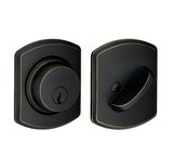 Schlage B60GRW716 aged bronze single cylinder deadbolt