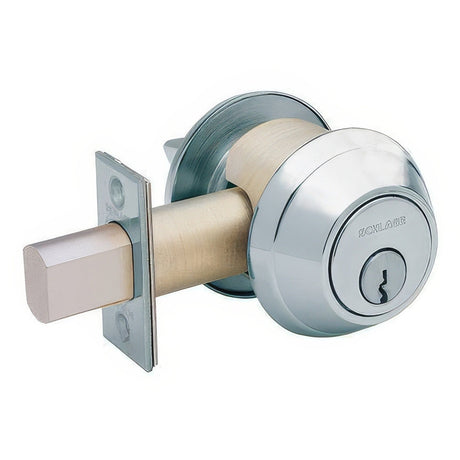 Schlage B660P626 B600, B600 Series single cylinder deadbolt in satin nickel, additional view