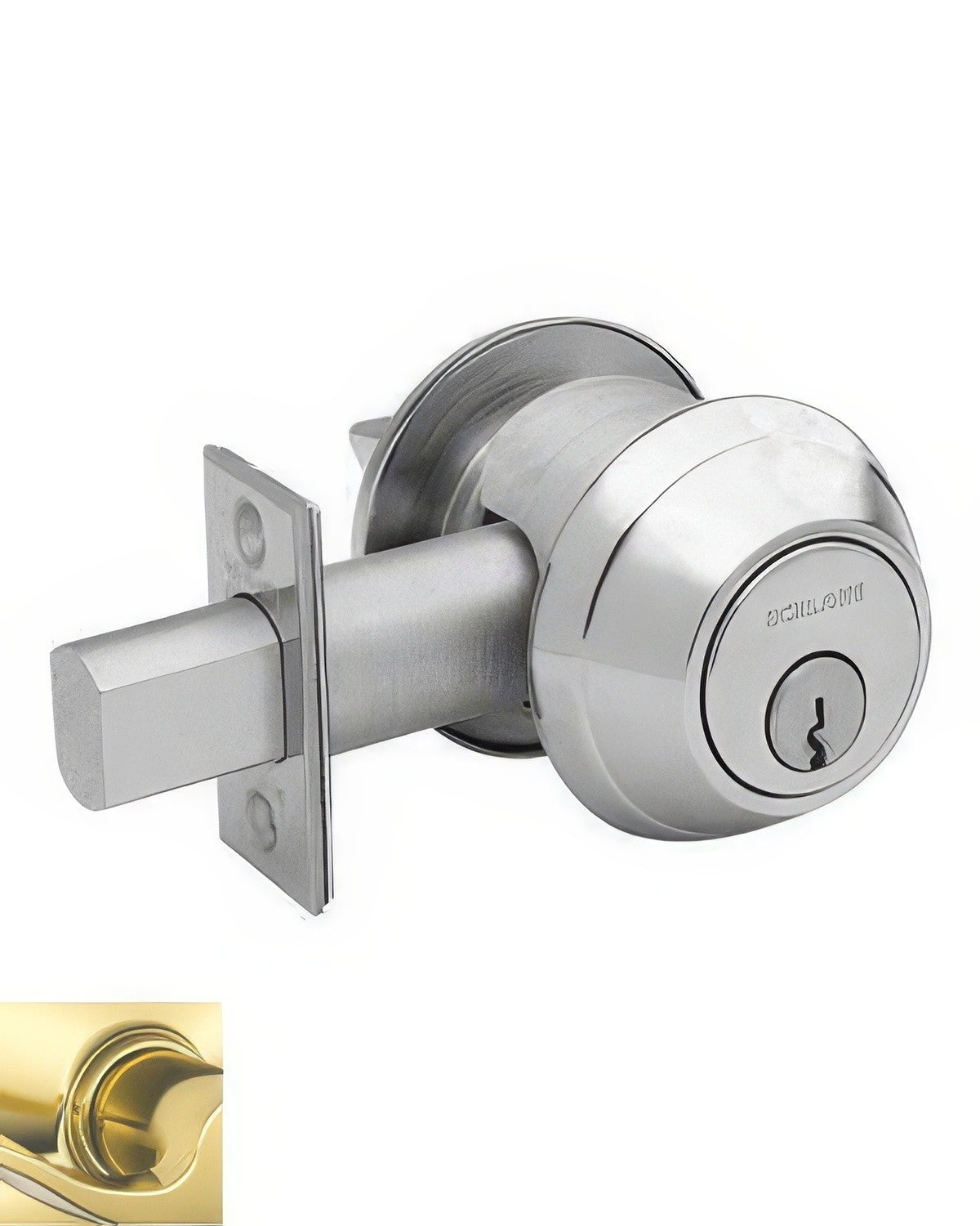 Schlage B660R605 B600-Series single cylinder deadbolt, additional view