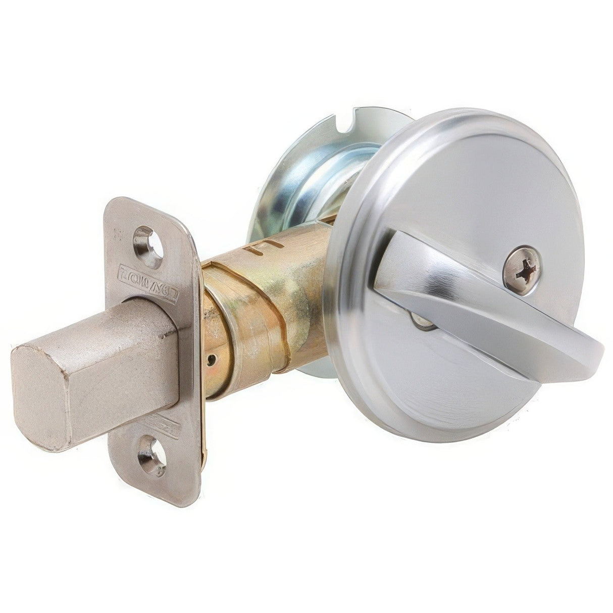 Schlage B80626 satin chrome one sided deadbolt