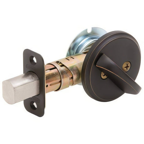 Schlage B80716 aged bronze one sided deadbolt