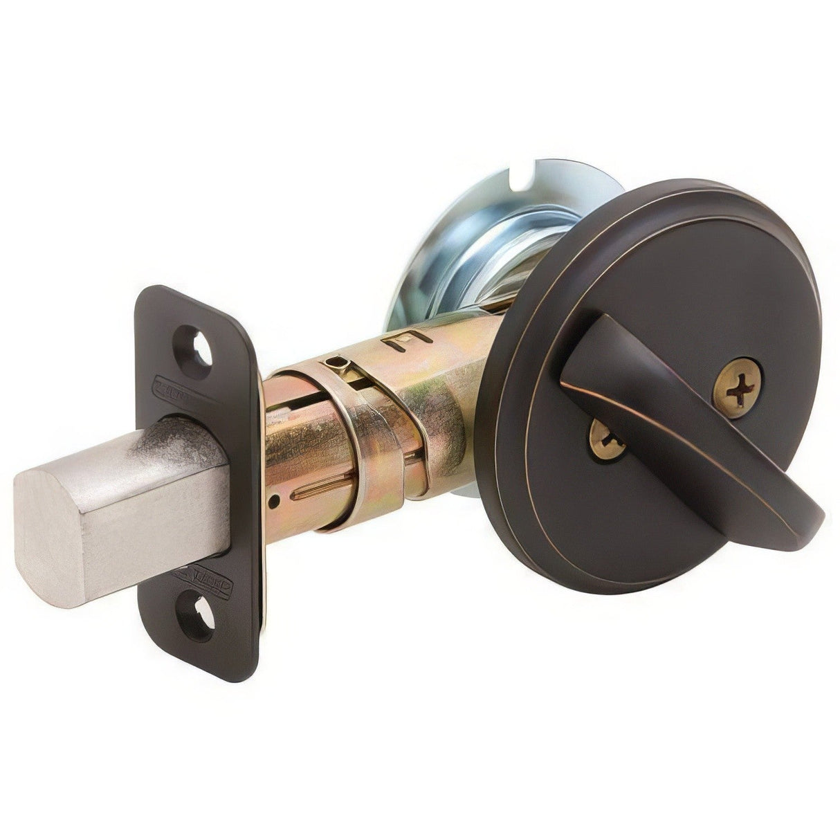 Schlage B80716 aged bronze one sided deadbolt