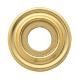 Baldwin 5002003 5002 Pair of Estate Rosettes for Passage Functions Lifetime Polished Brass