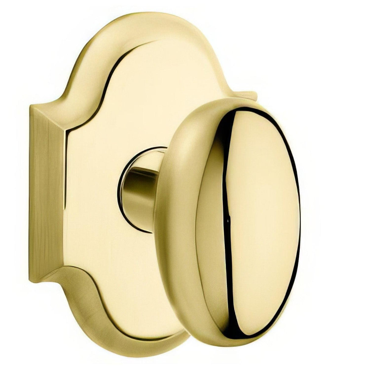 Baldwin 5024031IMR 5024.IMR Individual Oval Estate Door Knob Non Lacquered Brass