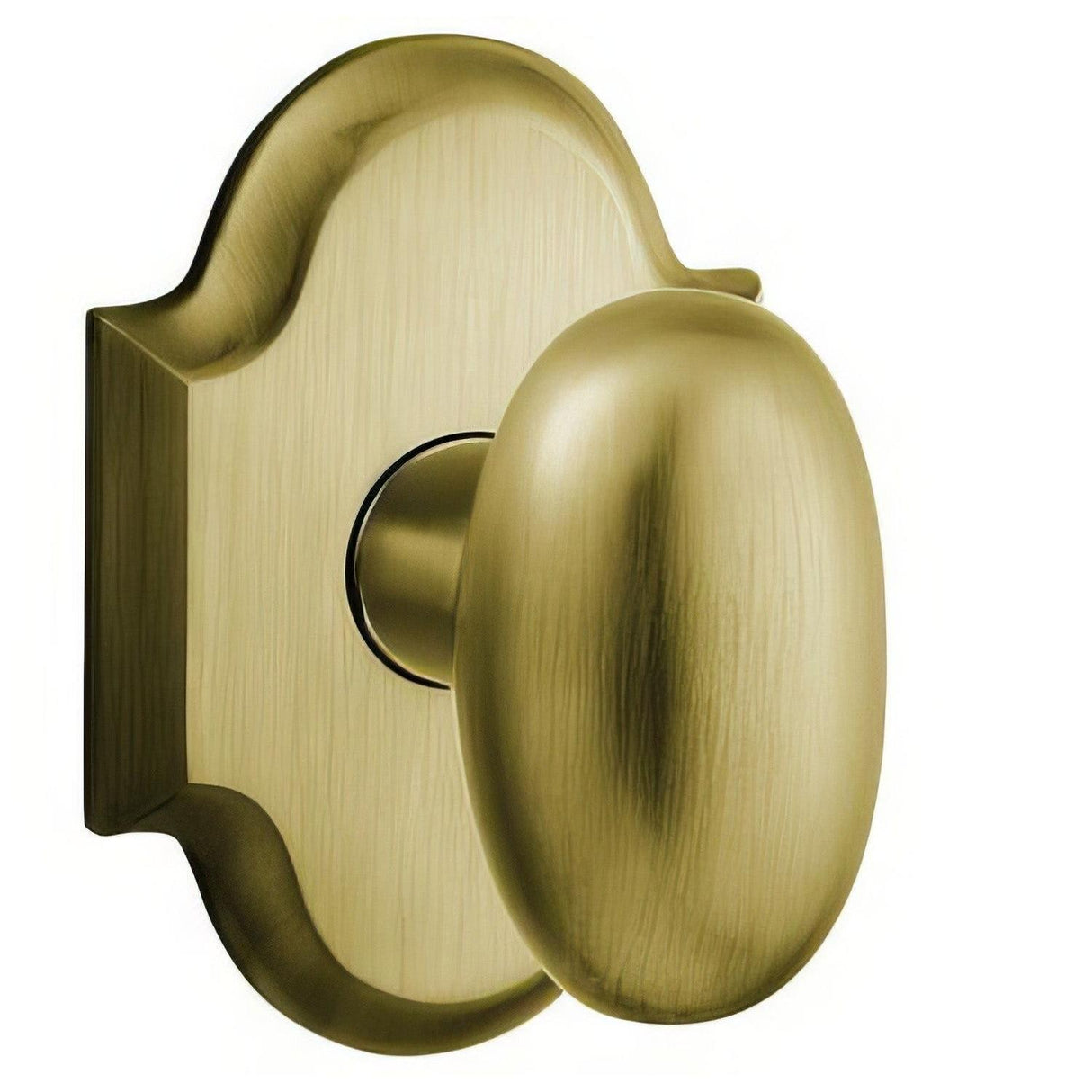 Baldwin 5024060IMR 5024.IMR Individual Oval Estate Door Knob Satin Brass and Brown