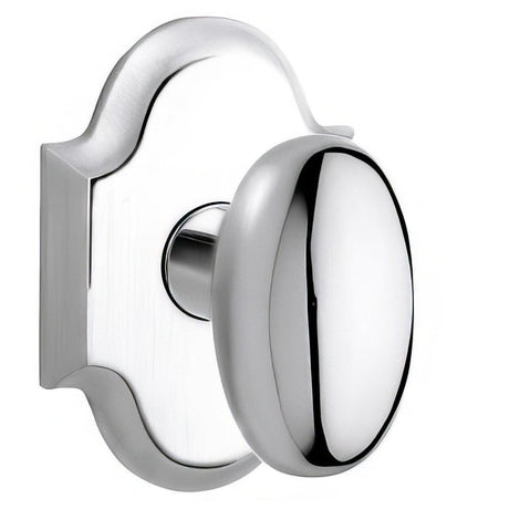 Baldwin 5024260IMR 5024.IMR Individual Oval Estate Door Knob Polished Chrome