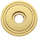 Baldwin 5047031FD 5047.FD Pair of Estate Rosettes for Dummy Functions Non-Lacquered Brass