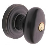 Baldwin 5225112ENTR 5225.ENTR Egg Style Keyed Knobset Venetian Bronze