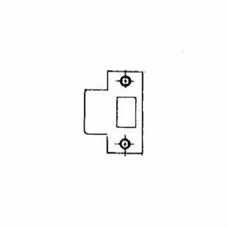 Baldwin 5510031E214 5510.E214 Extended T Strike 2-1/4" Non Lacquered Brass