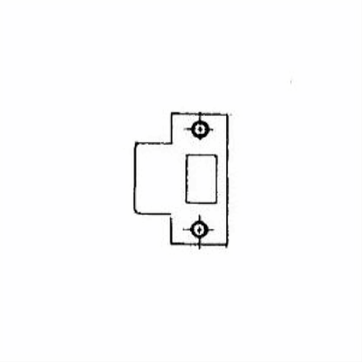 Baldwin 5510260E214 5510.E214 Extended T Strike 2-1/4" Polished Chrome